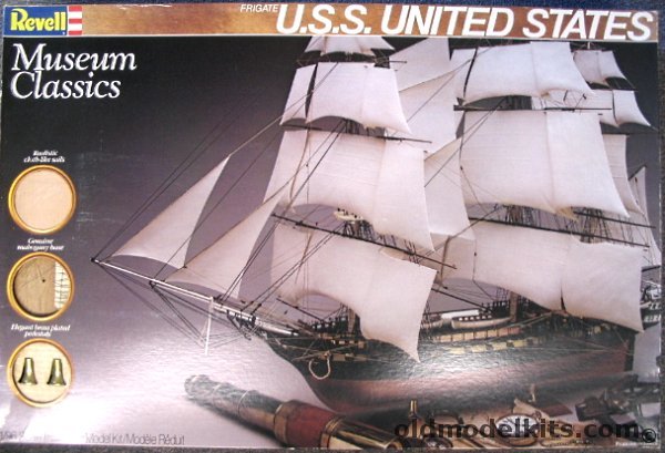 Revell 1/96 Frigate USS United States Museum Classics Series - 36 Inches Long, 5612 plastic model kit